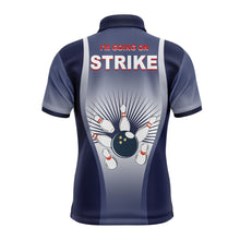 Load image into Gallery viewer, I'm Going on Strike Men Polo Bowling Shirt Personalized Blue Men Bowlers Team Short Sleeves Jersey NBP15