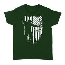 Load image into Gallery viewer, American flag bow hunting Shirts For Men Women Bow Hunter Women's T-shirt - NQSD252