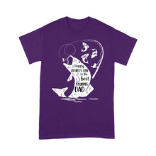 Load image into Gallery viewer, Fishing gifts for dad Happy Father's day to the best fishing Dad custom Name funny dad fishing Standard T-shirt FSD1903D06