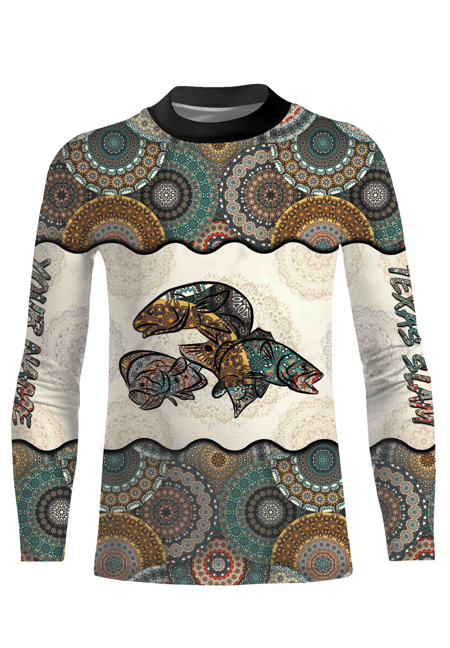 Texas Slam Fishing Vintage Mandala 3D All Over printed Customized Name Shirts Personalized Gift TATS130