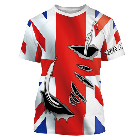 Fishing hook Australia Flag Long Sleeve Fishing Shirts, Personalized Patriotic Fishing gifts IPHW2642