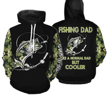Load image into Gallery viewer, Bass Fishing Dad Like A Normal Dad But Cooler Custom Fishing Shirts Gift For Father's day NQS352