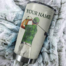 Load image into Gallery viewer, That's what I do I play golf and I know things Custom name Stainless Steel Tumbler Cup, golfing gifts NQS3508