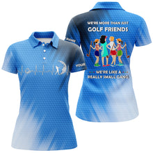 Load image into Gallery viewer, Custom funny women golf polo shirts multi-color we're more than just golf friends we're small gang NQS3661