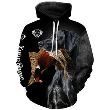 Load image into Gallery viewer, Black GSP Pheasant Hunting Dog 3D All over print Hoodie, T-Shirt, Personalized hunting gifts FSD3666