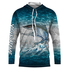 Load image into Gallery viewer, Salmon fishing water camo custom name with funny Salmon ChipteeAmz's art UV protection shirts AT028