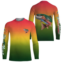 Load image into Gallery viewer, Trout fly fishing custom name with funny Trout ChipteeAmz's art UV protection shirts AT010