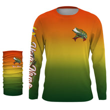 Load image into Gallery viewer, Musky fishing custom name with funny Muskie ChipteeAmz's art UV protection shirts AT025