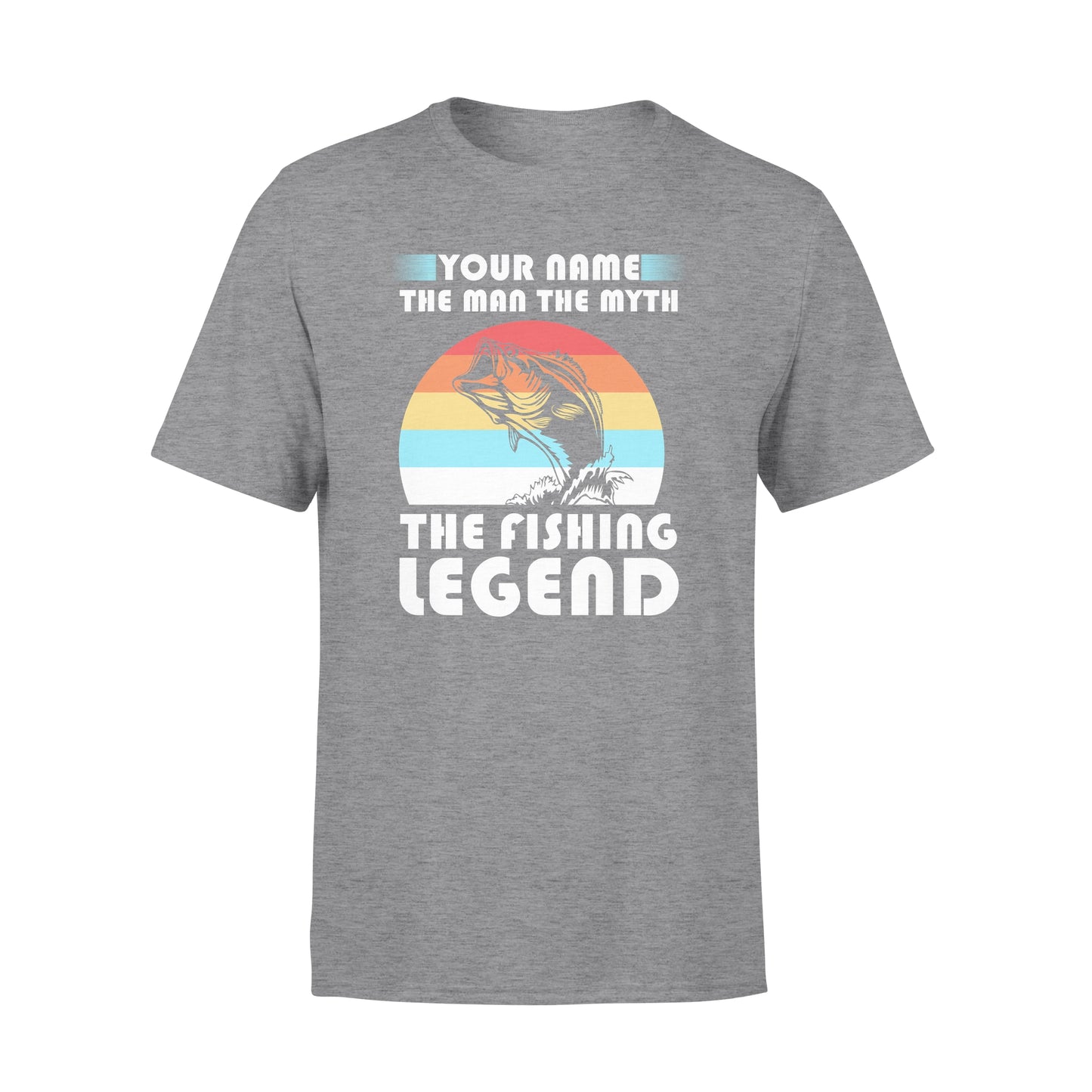 Custom name the man the myth the legend 1970s vintage retro personalized gift - Standard T-shirt