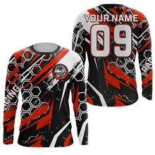 Load image into Gallery viewer, Custom extreme Motocross racing jersey adult&kid UPF30+ biker Live To Ride off-road red MX shirt PDT241
