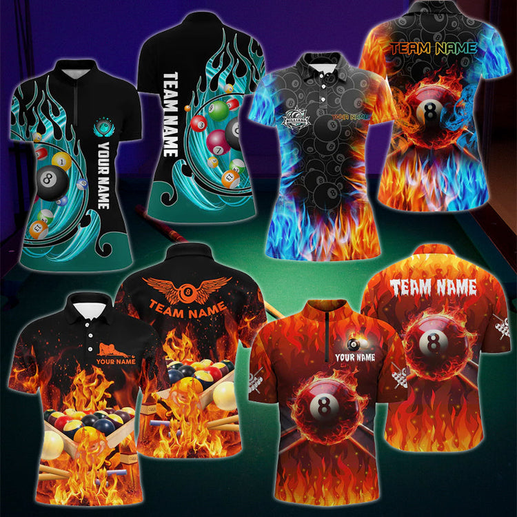 Flame Billiard Shirts