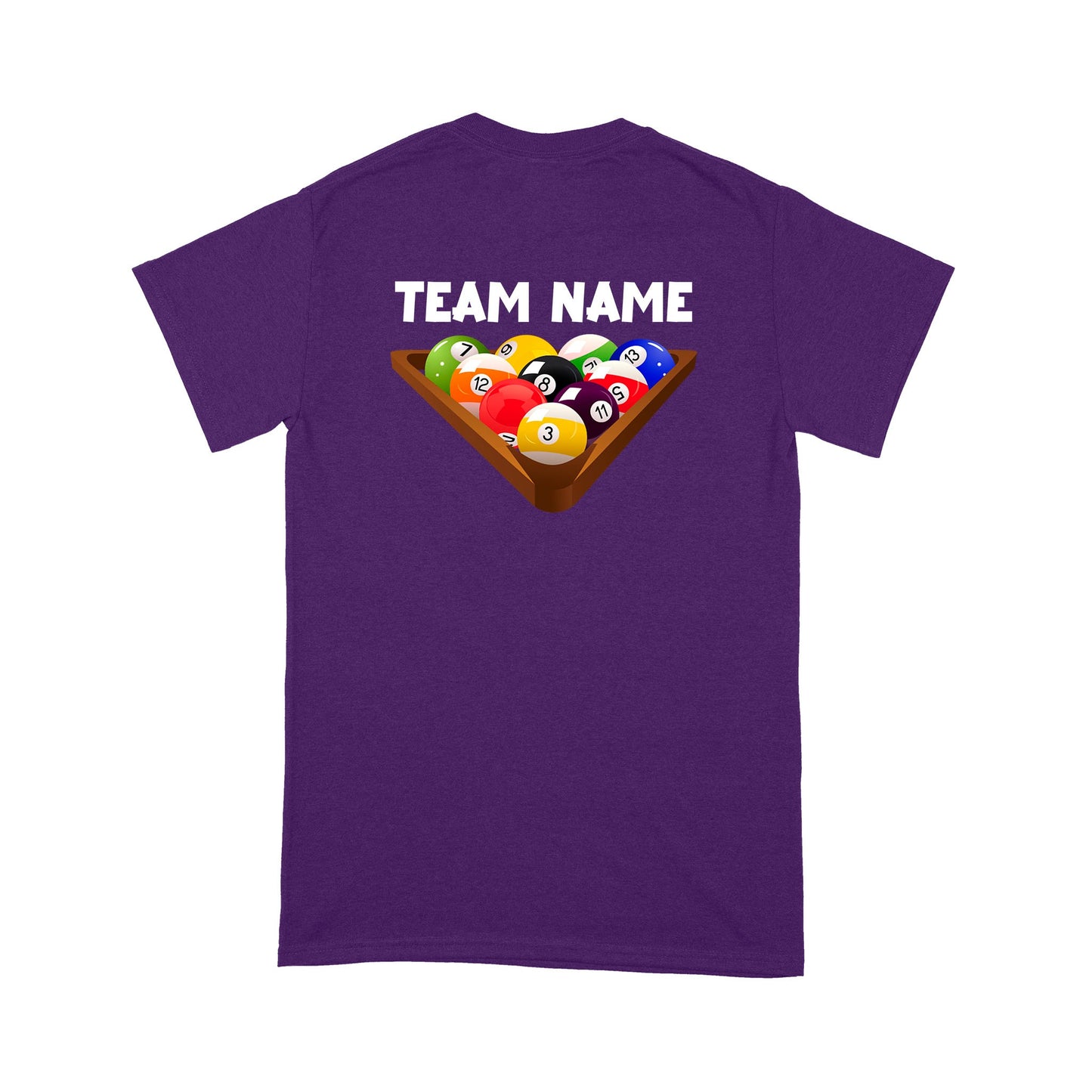 Custom Billiard T-Shirts For Pool Players | 8 Ball Shirt, Personalized Billiards Team Shirt TDM3887
