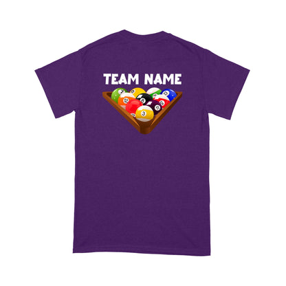 Custom Billiard T-Shirts For Pool Players | 8 Ball Shirt, Personalized Billiards Team Shirt TDM3887