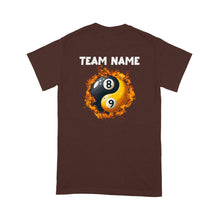 Load image into Gallery viewer, Funny Billiard T-Shirt Ying And Yang 8 Ball &amp; 9 Ball Custom Billiard Team Shirt For Pool Player TDM3896