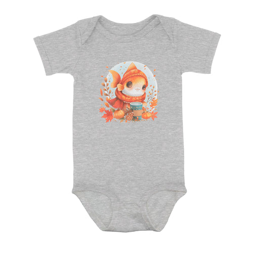 Cute Fish Enjoy The Autumn Fall Fishing Infant Fishing Shirts, Thanksgiving Baby Onesie IPHW7150