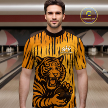 Load image into Gallery viewer, Tiger Bowling Shirts for Team Women Men Custom Bowling Jersey Polo &amp; Quarter Zip Shirt MBL187