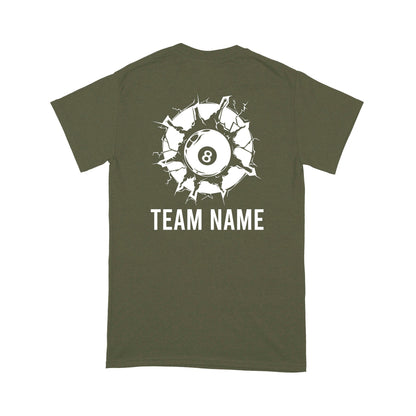 Funny 8 Ball Pool Billiard T-Shirt Custom Billiard Team Shirt, 8 Ball T Shirts For Pool Player TDM3895