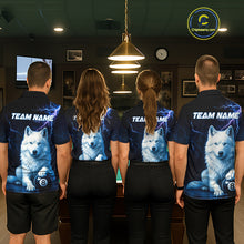 Load image into Gallery viewer, Custom Wolf 8 Ball Billiard Shirts for Women Billiard Jersey Polo &amp; 1/4 Zip Pool Shirt BHT26
