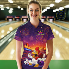 Load image into Gallery viewer, Custom Funny Kitchen Bowling Team Shirt for Women Bowling Jersey Polo &amp; Quarter-Zip Bowling Outfit QZT885