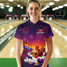 Load image into Gallery viewer, Custom Funny Kitchen Bowling Team Shirt for Women Bowling Jersey Polo &amp; Quarter-Zip Bowling Outfit QZT885