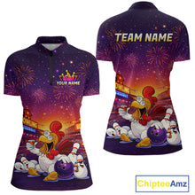 Load image into Gallery viewer, Custom Funny Kitchen Bowling Team Shirt for Women Bowling Jersey Polo &amp; Quarter-Zip Bowling Outfit QZT885