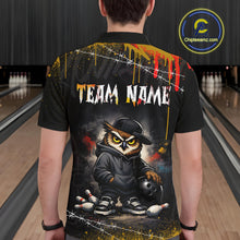 Load image into Gallery viewer, Personalized Owl Bowling Jersey Bowling Team Shirt Polo &amp; 1/4-Zip Bowling Outfit for Men QZT865
