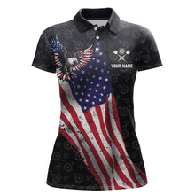Load image into Gallery viewer, Custom American Eagle Dart Jersey for Women Dartboard Shirt Gift for Dart Players and Teams Polo &amp; 1/4-Zip DHT2