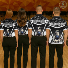 Load image into Gallery viewer, Custom Funny Cow Bowling Shirt for Men Camo Bowling League Jersey Polo &amp; Quarter-Zip QZT871