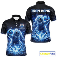 Load image into Gallery viewer, Custom Polar Beer Bowling Team Shirt for Men Ice Bowling Jersey Bowling Uniform Polo &amp; Quarter-Zip QZT973