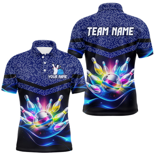 Personalized Bowling Team Shirt for Men  Polo & 1/4 Zip Bowling Jersey League QZT839
