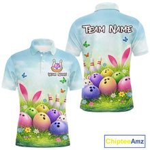 Load image into Gallery viewer, Funny Easter Bowling Shirt Custom Bowling Team Jersey for Men Bowling Outfit Polo &amp; 1/4 Zip QZT979