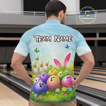 Load image into Gallery viewer, Funny Easter Bowling Shirt Custom Bowling Team Jersey for Men Bowling Outfit Polo &amp; 1/4 Zip QZT979