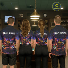 Load image into Gallery viewer, Custom Owl Witch Billiard Shirt for Women 8 Ball Billiard Jersey Pool Shirt Polo &amp; 1/4 Zip Unisex BHT3