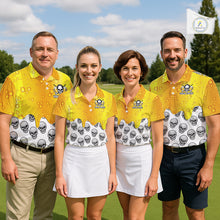Load image into Gallery viewer, Beer Skull Mens Golf Polo Shirt Custom Name Funny Team Golf Tops For Men, Golfer Gifts NHN0166