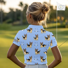 Load image into Gallery viewer, Womens Golf Polo Shirt Custom Funny German Shepherd Team Ladies Golf Tops, Dog Lover Gift NHN0213