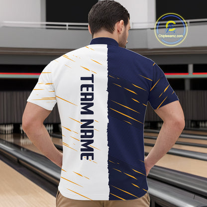 Beer Bowling Shirts Blue&White Beer Bowling Jersey for Team Women Men Bowl League MBL259
