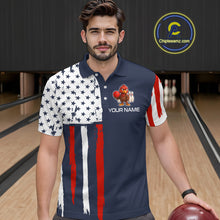 Load image into Gallery viewer, Patriotic Turkey Bowling Shirts for Women Men Team Bowling Jerseys for Thanksgiving MBL179