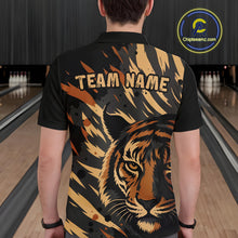 Load image into Gallery viewer, Tiger Bowling Shirts for Team Women Men Custom Tiger Bowling Polo &amp; 1/4 Zip Shirt MBL183