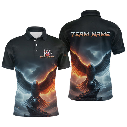 Eagle Bowling Shirts Team Women Men Custom Bowling Jersey Bowl Polo&1/4 Zip MBL240
