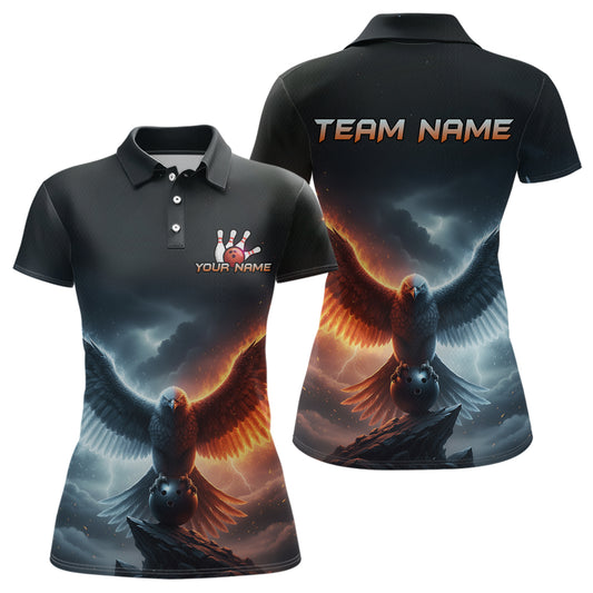 Eagle Bowling Shirts Team Women Men Custom Bowling Jersey Bowl Polo&1/4 Zip MBL240