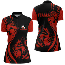 Load image into Gallery viewer, Red Wolf Bowling Shirts for Team Men Women Custom Wolf Bowling Jerseys for Couples MBL197