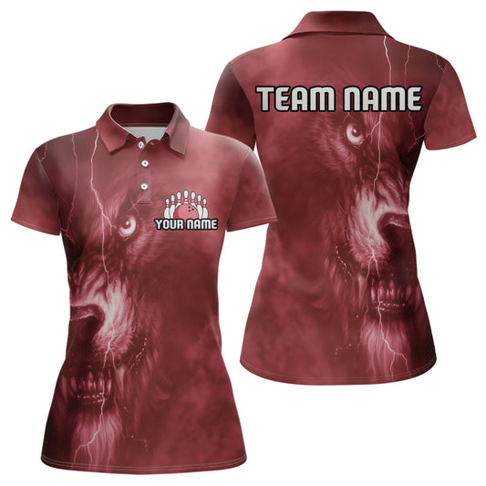 Wolf Bowling Shirts for Team Women Men Custom Wolf Bowling Jerseys for Couples MBL204