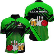 Load image into Gallery viewer, Funny Beer Bowling Shirts Green Bowling Jersey for Team Women Men Bowl League MBL261