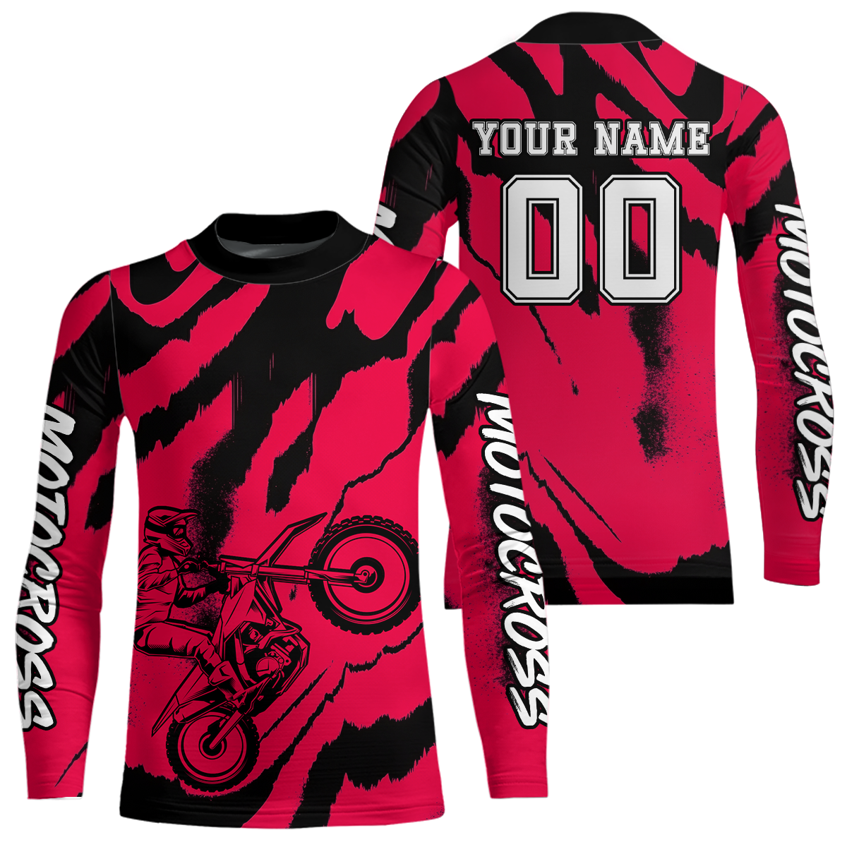 Pink Motocross Jersey for Kid Women Men Custom Dirt Bike Shirts Moto Racing Shirt XM428