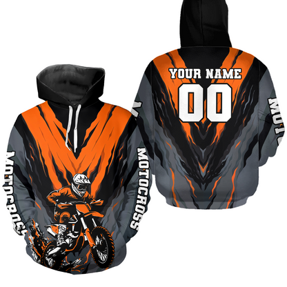 Personalized Motocross Hoodie Men Women Dirt Bike Racing Hoodie Custom Riding Shirt MH443