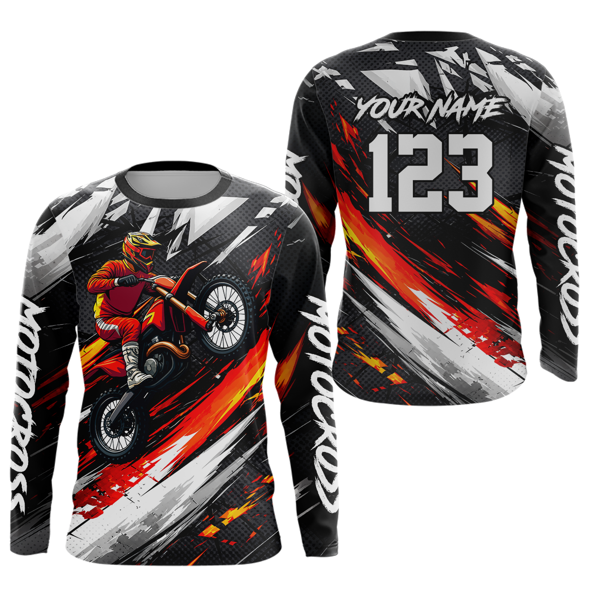Custom Motocross Jersey for Kid Women Men Dirt Bike Shirts Motorcycle Riding Shirt XM492