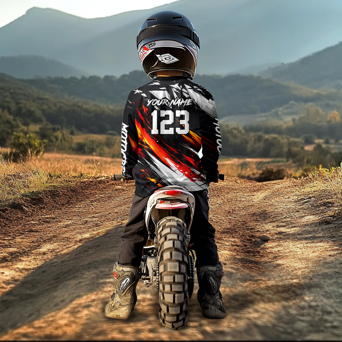 Custom Motocross Jersey for Kid Women Men Dirt Bike Shirts Motorcycle Riding Shirt XM492