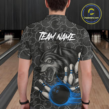 Load image into Gallery viewer, Gray Wolf Bowling Shirts for Team Women Men Wolf Bowling Jerseys Custom MBL198