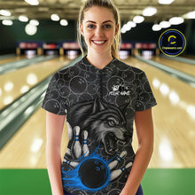 Load image into Gallery viewer, Gray Wolf Bowling Shirts for Team Women Men Wolf Bowling Jerseys Custom MBL198