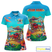 Load image into Gallery viewer, Custom Summer Bowling Jersey for Women Unisex Bowling Shirts for Team Polo &amp; 1/4 Zip HNT243